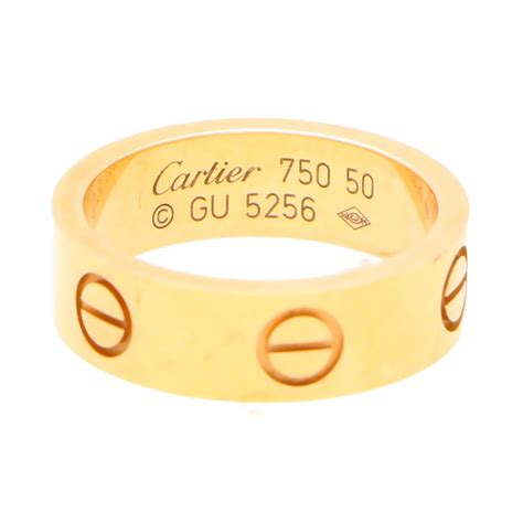 cartier love ring 750 54 ne5804|cartier 54 love ring.